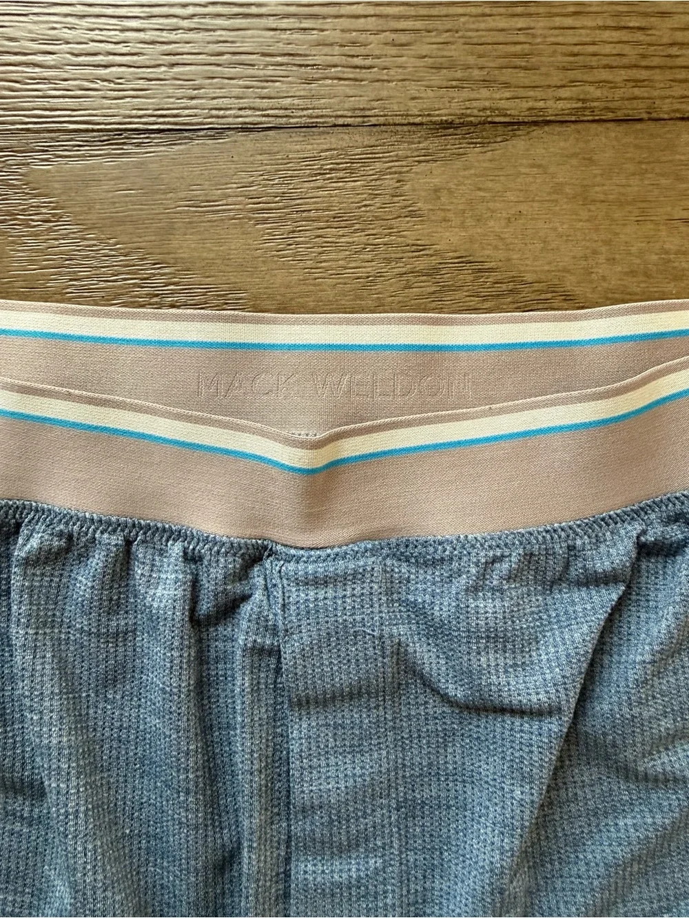 Mack Weldon - Mens Blue Knit Boxer Lounge Shorts